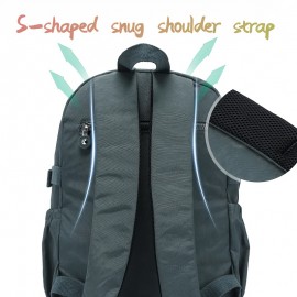 Women's Large Capacity Backpack - Heavy-Duty Nylon School Backpack with Multiple Zippered Compartments, Adjustable Padded Shoulder Straps & Laptop Sleeve, Lightweight Backpack for College, Travel, - Available in Navy Blue, Lake Blue, Burgundy, Black - Ideal Gift for Women,W - Stylish & Functional Everyday Backpack, Backpack For Women, Bags For Women, Travel Backpack, Back Pack For Womens, Backpacks For Women, Bagpack For Women, Backpack For Women Travel, Backpack For School,